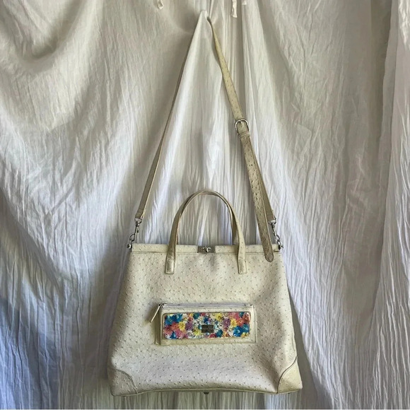 Stella Page Designer Limited Edition NYC Leather Handbag w/Persian Turquoise - Picture 3 of 16